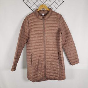 Old Navy Go-H20 Water-Resistant Long Narrow-Channel Puffer Jacket